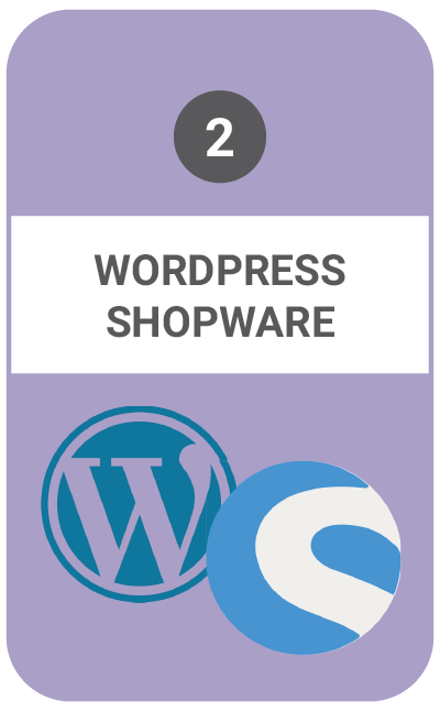Infografik zu WordPress und Shopware